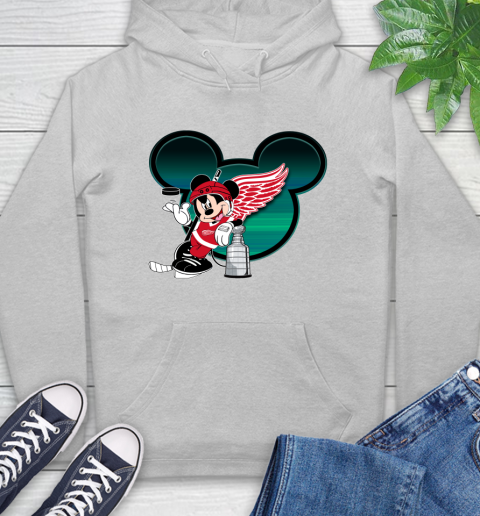 NHL Detroit Red Wings Stanley Cup Mickey Mouse Disney Hockey T Shirt Hoodie 6