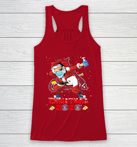 St.Louis Cardinals Funny Santa Claus Dabbing Christmas 2020 MLB Racerback Tank 4