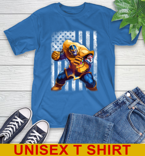 MLB Baseball Texas Rangers Thanos Marvel American Flag Shirt T-Shirt 11