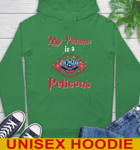 NBA Basketball Harry Potter My Patronus Is A New Orleans Pelicans Hoodie 8