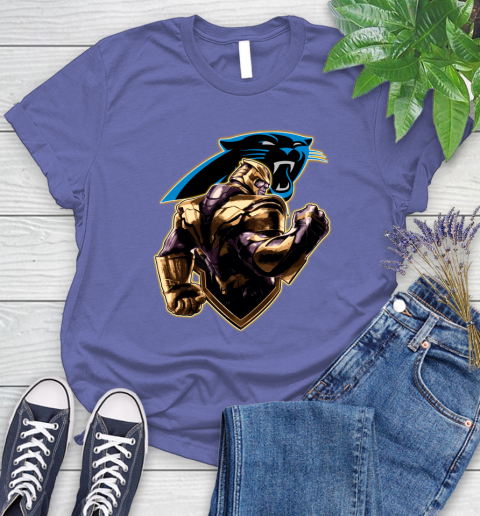 NFL Thanos Avengers Endgame Football Sports Carolina Panthers Women's T-Shirt 11