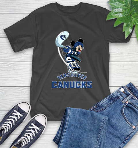 NHL Hockey Vancouver Canucks Cheerful Mickey Mouse Shirt T-Shirt
