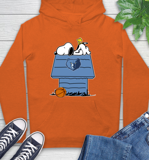 Memphis Grizzlies NBA Basketball Snoopy Woodstock The Peanuts Movie Hoodie 5