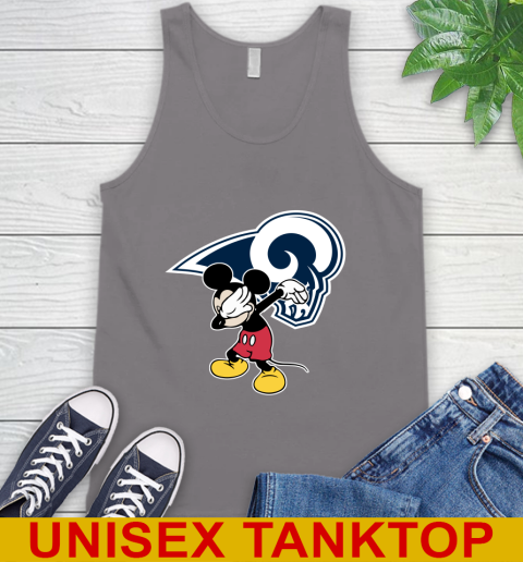 Los Angeles Rams NFL Football Dabbing Mickey Disney Sports Tank Top 7