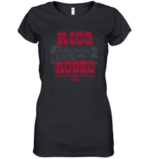 RIC3 Rodeo Grandstand Women's V-Neck T-Shirt