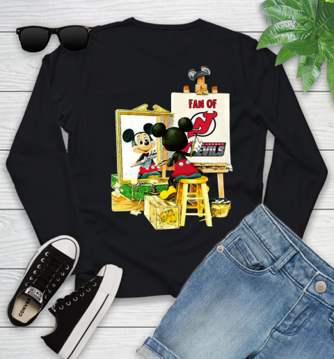 NHL Hockey New Jersey Devils Mickey Drawing Shirt 113