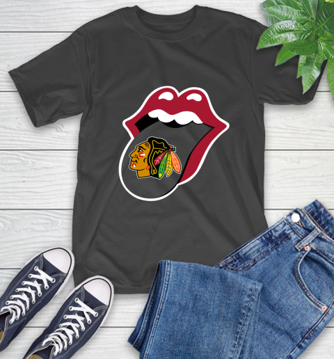 Chicago Blackhawks NHL Hockey Lips I Root For My Team Adoring Fan 2
