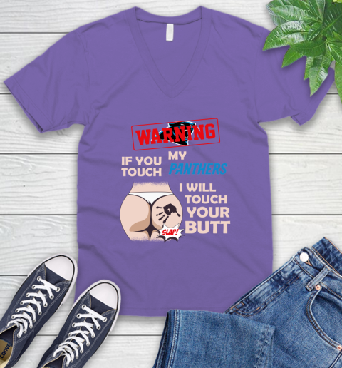Buffalo Bills NFL Football Warning If You Touch My Team I Will Touch My Butt V-Neck T-Shirt 8