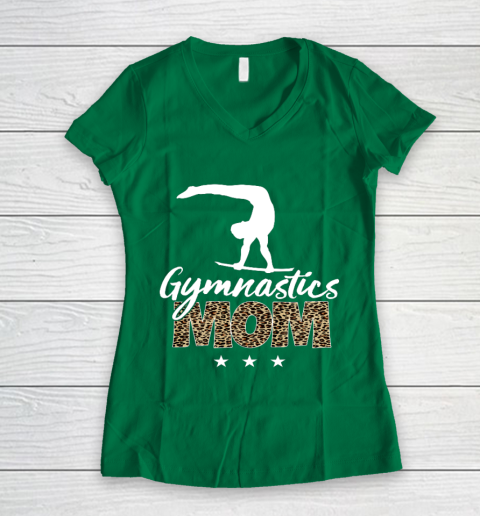 Mother s day Gymnastics Mom for mom mother s day funny Women's V-Neck T-Shirt 3