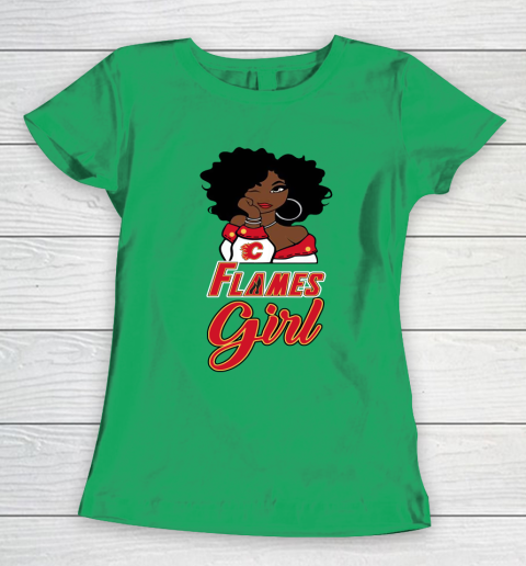 Calgary Flames Girl NHL Women's T-Shirt 7