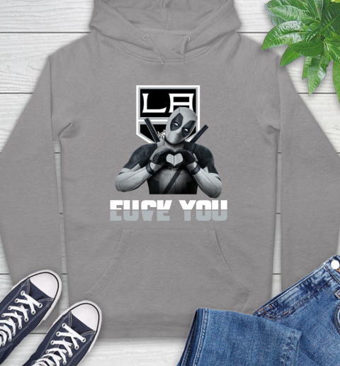 NHL Los Angeles Kings Deadpool Love You Fuck You Hockey Sports Hoodie 6