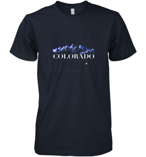wzon colorado rocky mountain shirt baseball player design premium guys tee 5 front midnight navy