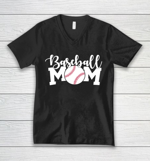 Mother's Day Funny Gift Ideas Apparel  Baseball Mom Shirt, Mom Shirts With Sayings, Mom Shirt Funny V-Neck T-Shirt