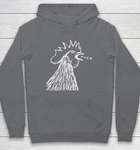 Funny Chicken Rooster Saying FUCK Hoodie 3