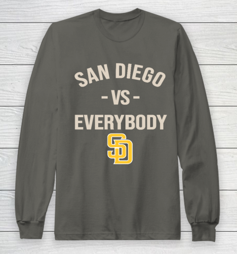 San Diego Padres Vs Everybody Long Sleeve T-Shirt 5