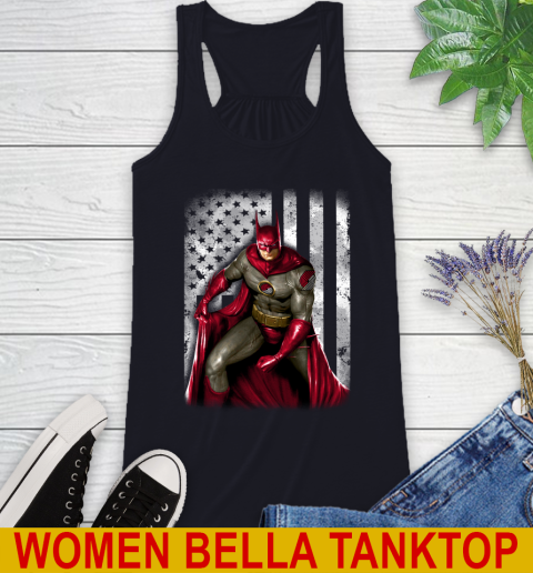 Portland Trail Blazers NBA Basketball Batman DC American Flag Shirt Racerback Tank 8