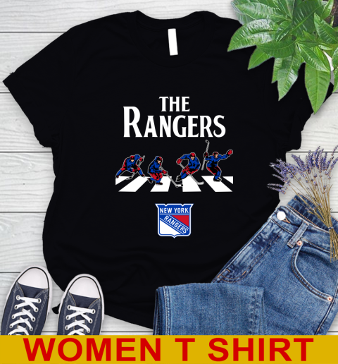 NHL Hockey New York Rangers The Beatles Rock Band Shirt Women's T-Shirt