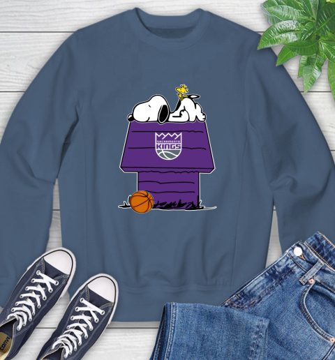 Sacramento Kings NBA Basketball Snoopy Woodstock The Peanuts Movie Sweatshirt 7