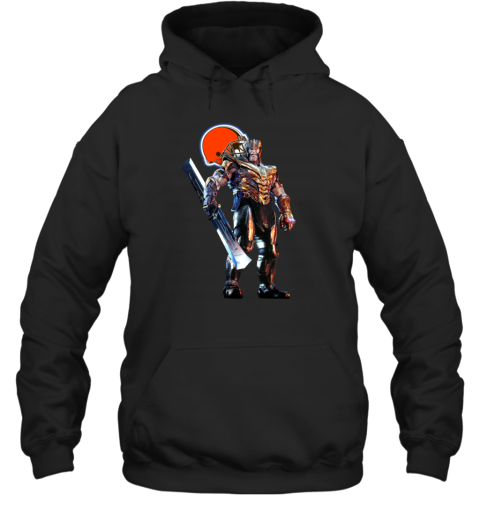 NFL Thanos Marvel Avengers Endgame Football Cleveland Browns Hoodie
