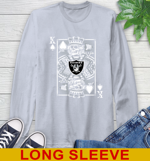Oakland Raiders NFL Football The King Of Spades Death Cards Shirt Long Sleeve T-Shirt 6
