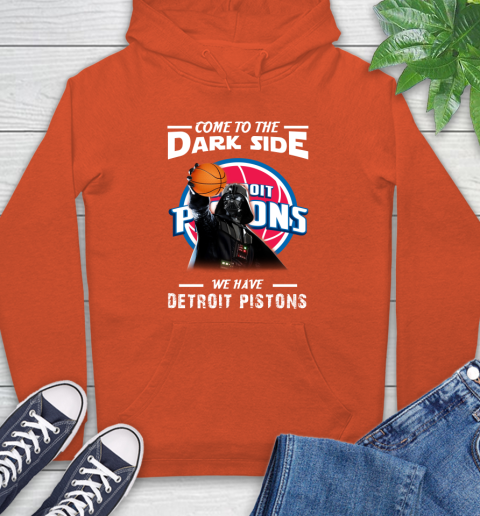 NBA Come To The Dark Side We Have Detroit Pistons Star Wars Darth Vader Basketball Hoodie 4