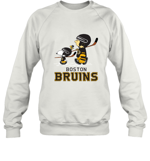 Let's Play Bostons Bruins Ice Hockey Snoopy NHL Sweatshirt