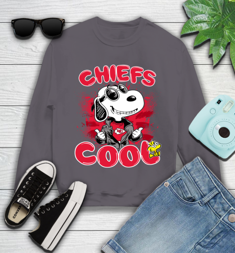 NFL Football Kansas City Chiefs Cool Snoopy Shirt Youth Sweatshirt 5 NFL Football Kansas City Chiefs Cool Snoopy Shirt Youth Sweatshirt - Image 5