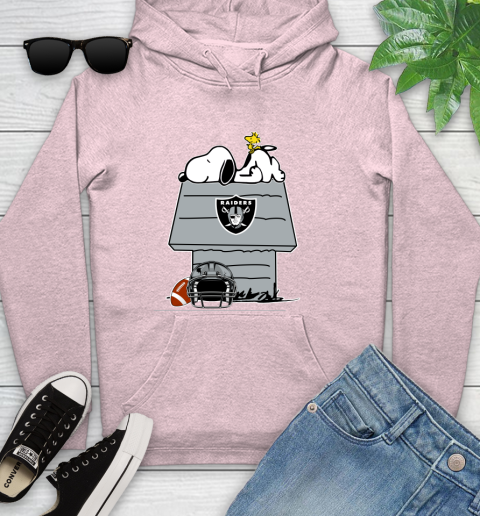 Oakland Raiders NFL Football Snoopy Woodstock The Peanuts Movie Youth Hoodie 10