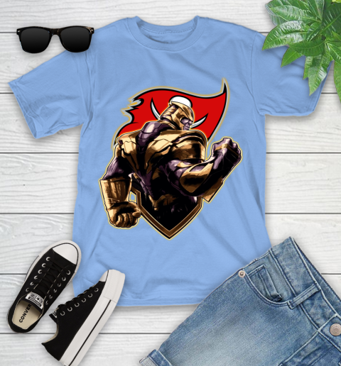 NFL Thanos Avengers Endgame Football Sports Tampa Bay Buccaneers Youth T-Shirt 11
