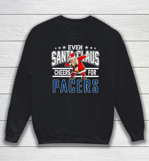 Indiana Pacers Even Santa Claus Cheers For Christmas NBA Sweatshirt