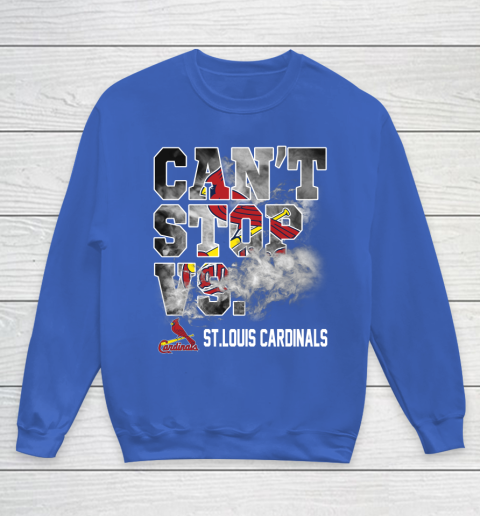MLB St.Louis Cardinals Baseball Can't Stop Vs Cardinals Youth Sweatshirt 6