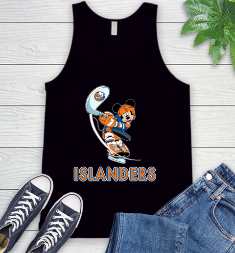 NHL Hockey New York Islanders Cheerful Mickey Mouse Shirt Tank Top