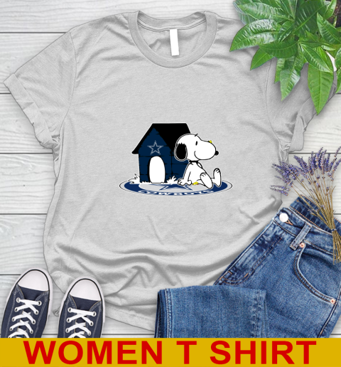 NFL Football Dallas Cowboys Snoopy The Peanuts Movie Shirt Women's T-Shirt