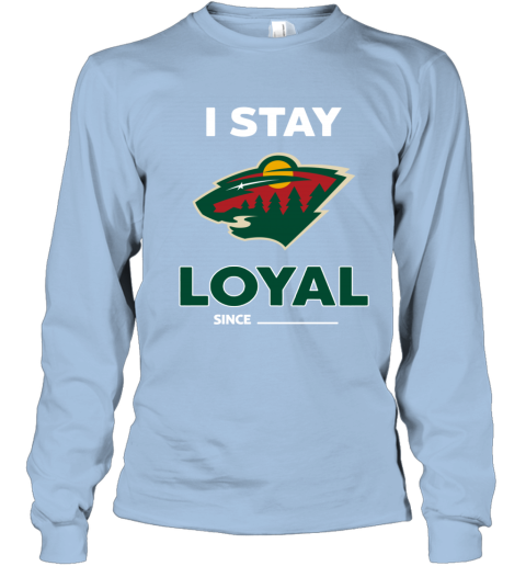 Minnesota Wild I Stay Loyal l6py minnesota wild i stay loyal long sleeve tee 14 front light blue
