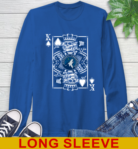 Minnesota Timberwolves NBA Basketball The King Of Spades Death Cards Shirt Long Sleeve T-Shirt - Image 12