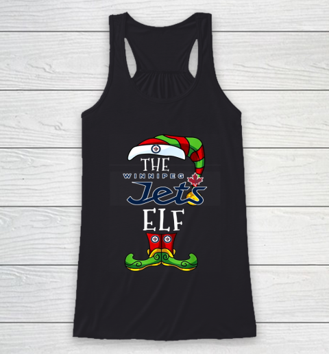 Winnipeg Jets Christmas ELF Funny NHL Racerback Tank