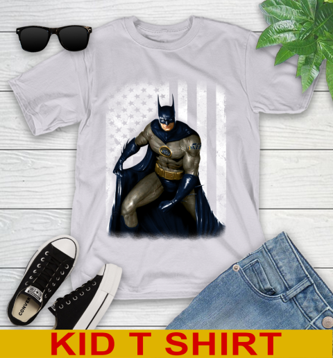 Utah Jazz NBA Basketball Batman DC American Flag Shirt Youth T-Shirt 4
