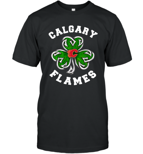 NHL Calgary Flames Three Leaf Clover St Patrick's Day Hockey Sports