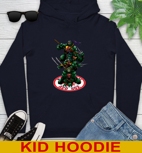 MLB Baseball Boston Red Sox Teenage Mutant Ninja Turtles Shirt Youth Hoodie 4