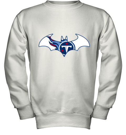 We Are The Tennessee Titans Batman NFL Mashup Youth Sweatshirt