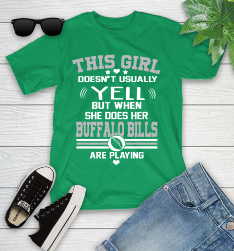 Buffalo Bills NFL Football I Yell When My Team Is Playing Youth T-Shirt 8