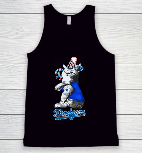 MLB Baseball My Cat Loves Los Angeles Dodgers Tank Top