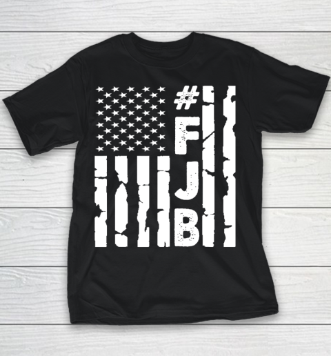 #FJB Pro America Distressed Flag Vintage Fuck Biden FJB Youth T-Shirt