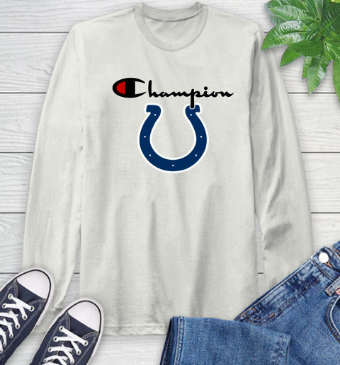 NFL Football Indianapolis Colts Champion Shirt Long Sleeve T-Shirt 11