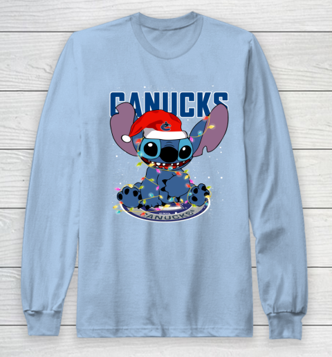 Vancouver Canucks NHL Hockey noel stitch Christmas Long Sleeve T-Shirt 5