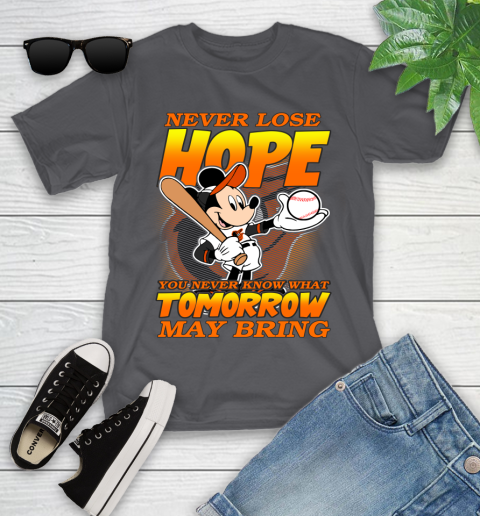 Boston Red Sox MLB Baseball Mickey Disney Never Lose Hope Youth T-Shirt 6