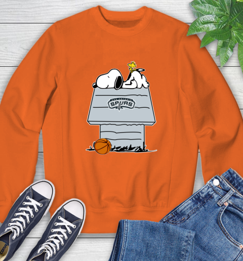 San Antonio Spurs NBA Basketball Snoopy Woodstock The Peanuts Movie Sweatshirt 4