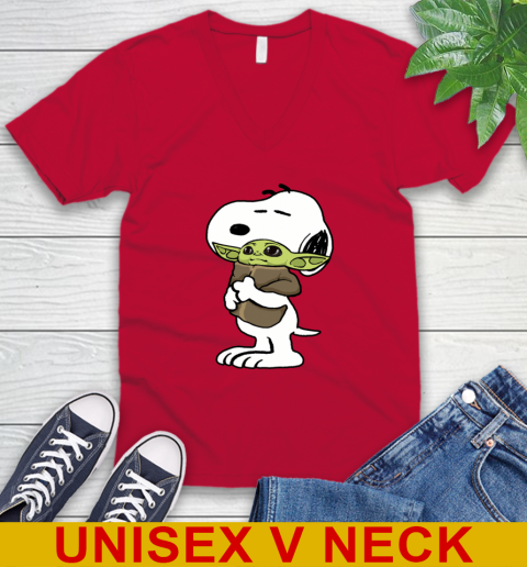Snoopy Hugging Baby Yoda Shirt 55