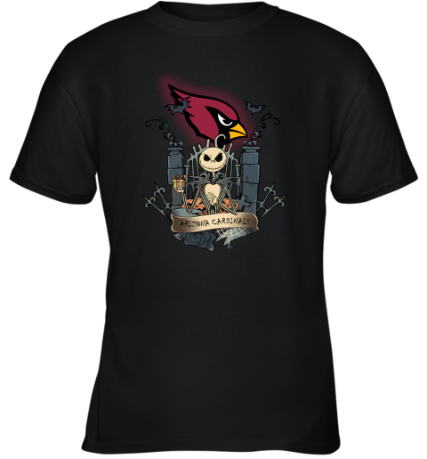 Arizona Cardinals Jack Skellington This Is Halloween NFL Youth T-Shirt