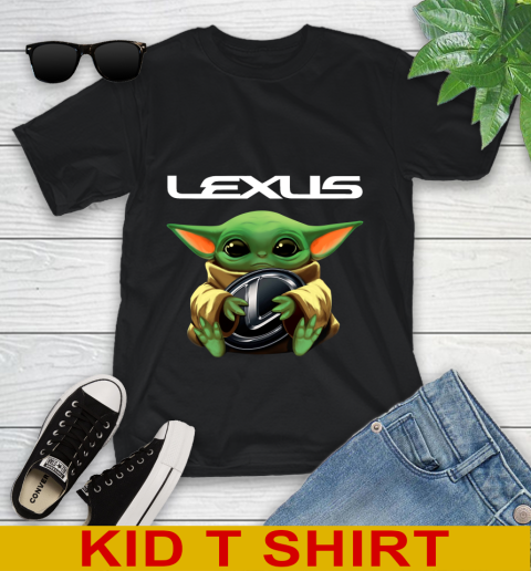 Star Wars Baby Yoda Hugs Lexus Car Shirt 97